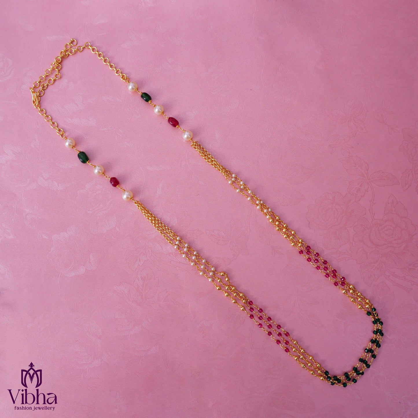 Customized 3-Line Beads Chain