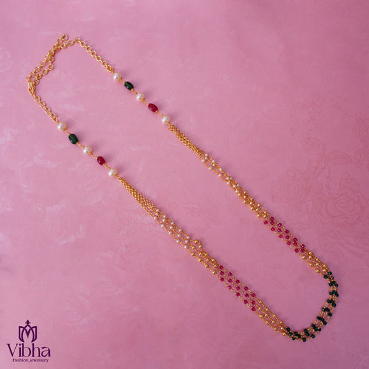 Customized 3-Line Beads Chain