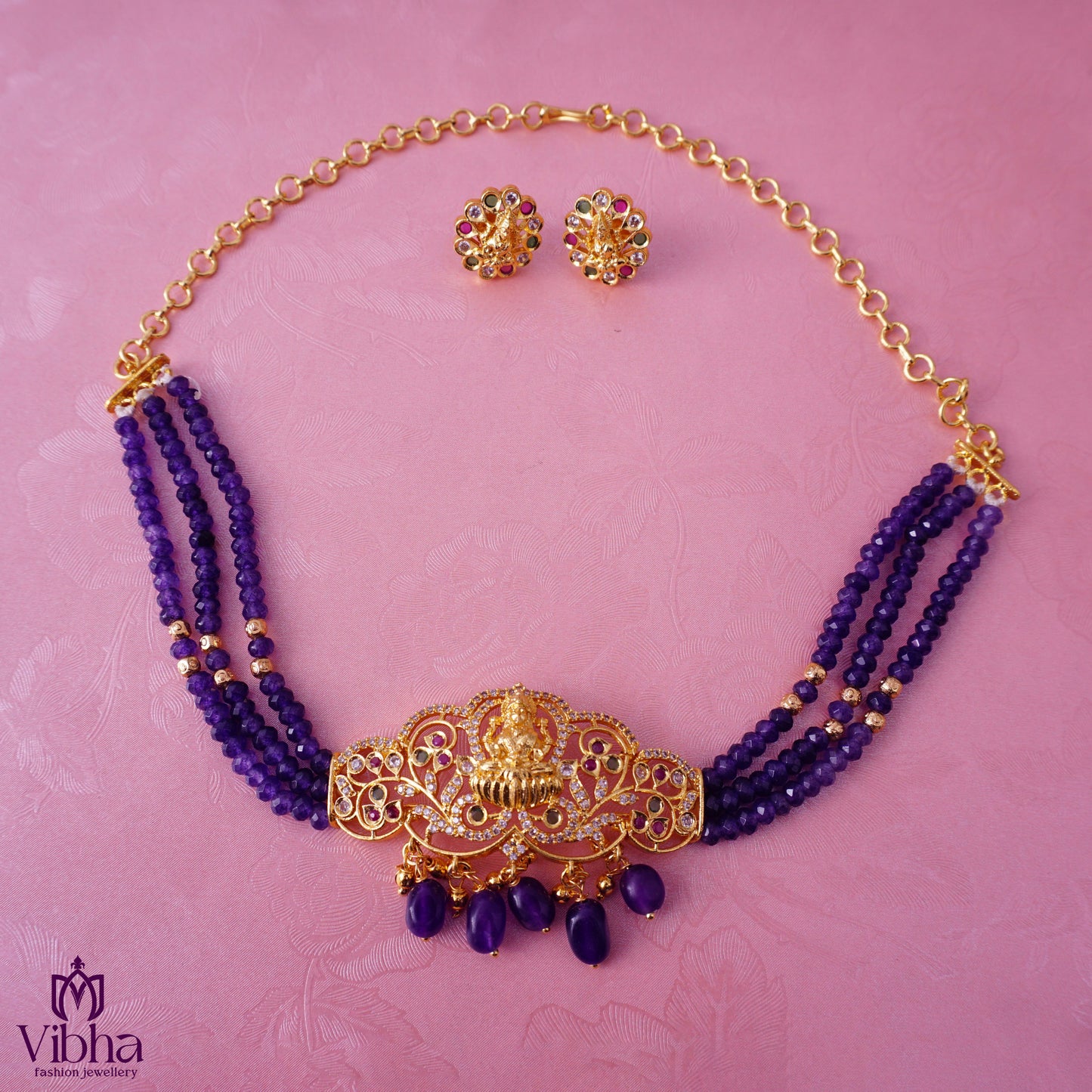 Lakshmi Devi Beads Choker