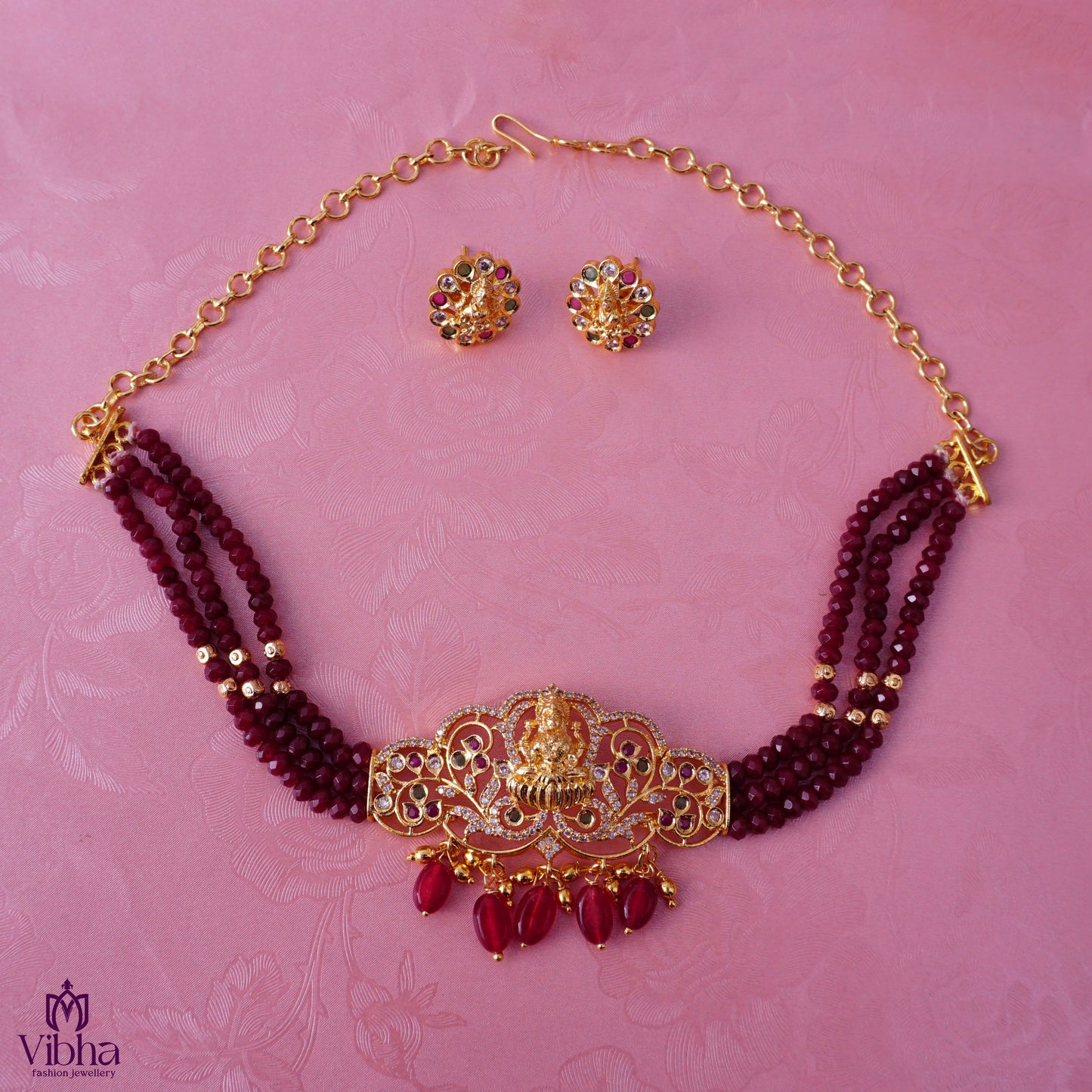Lakshmi Devi Beads Choker