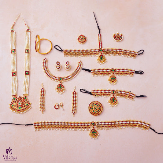 Bharatanatyam Bits Design Dance Set