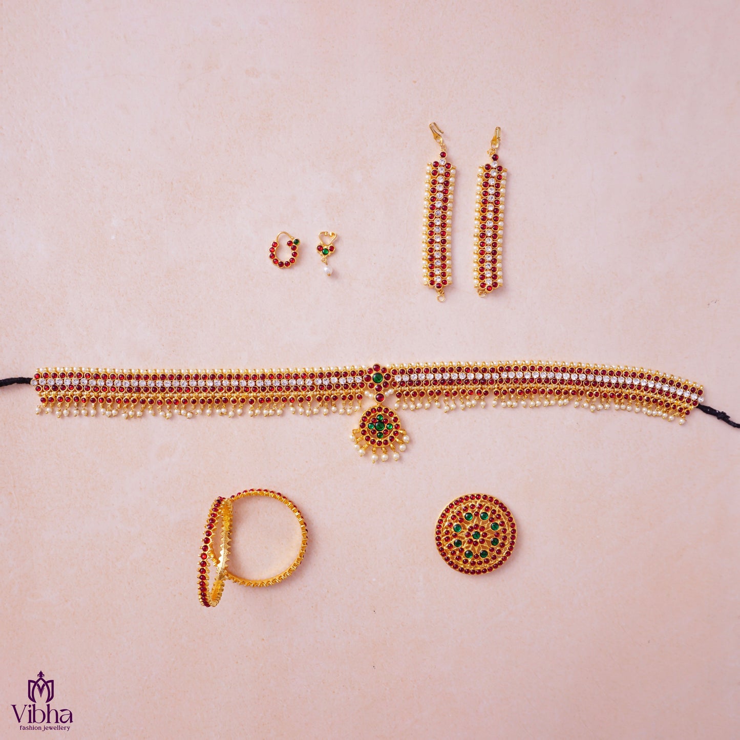 Bharatanatyam Bits Design Dance Set