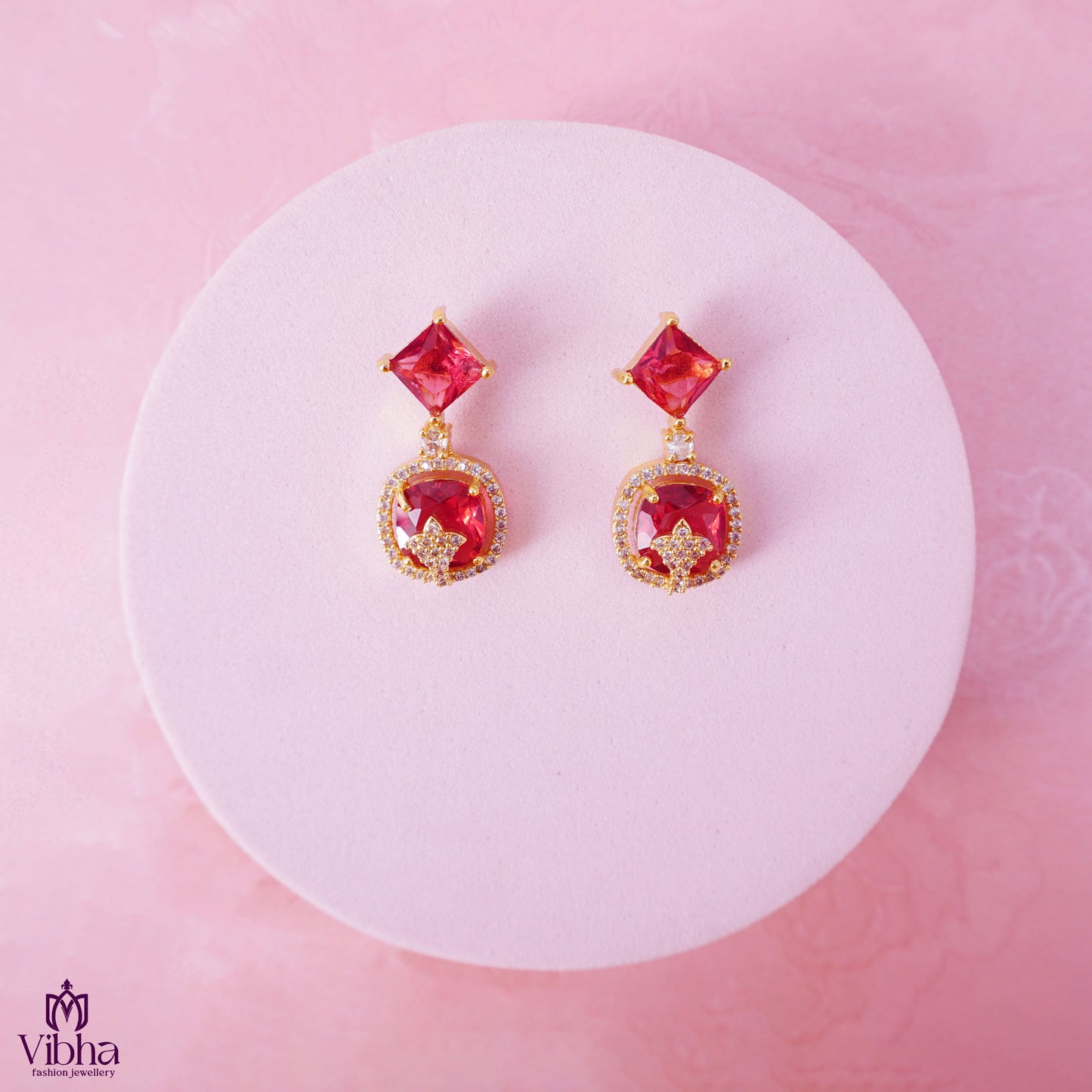 Elegant Rectangular CZ Earrings