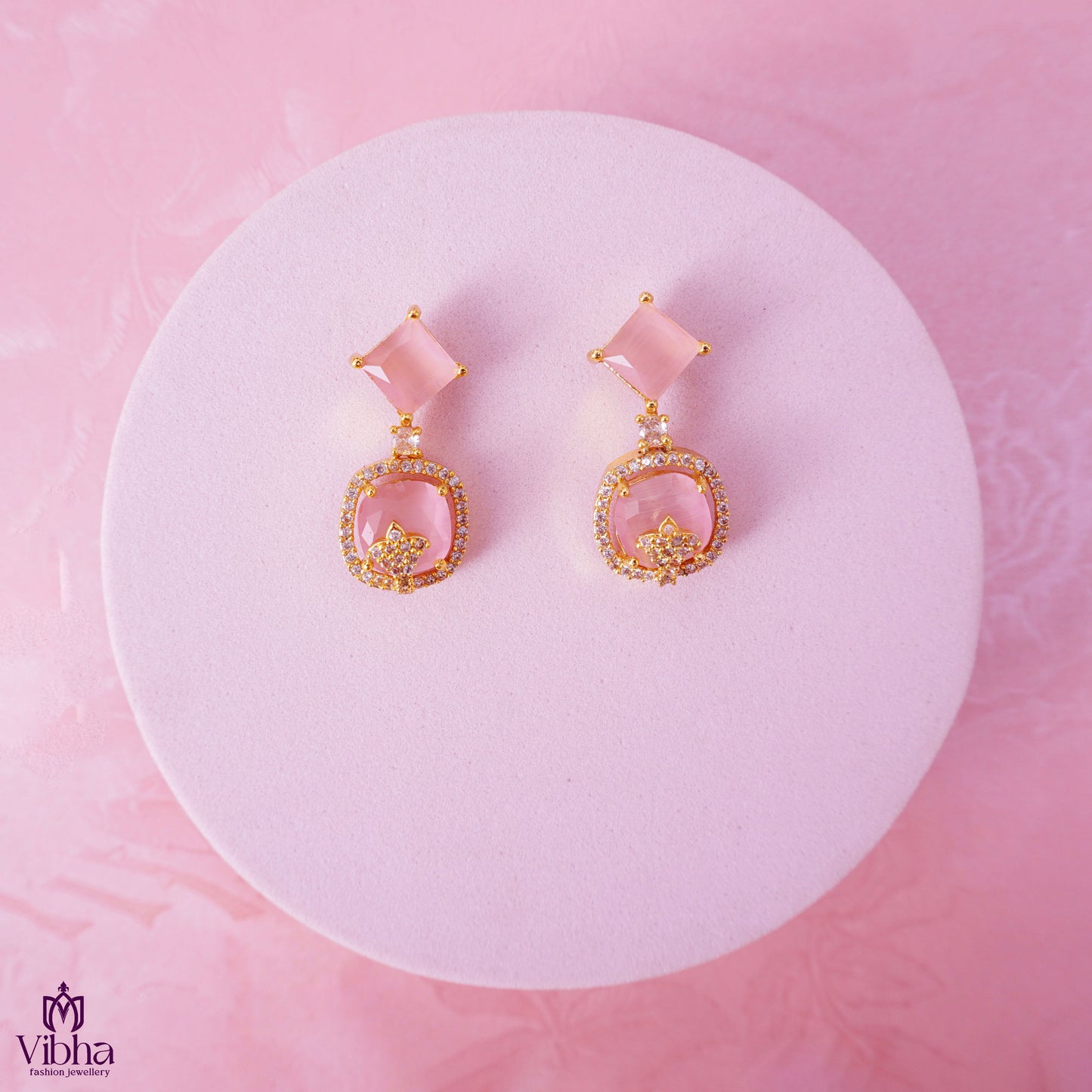 Elegant Rectangular CZ Earrings