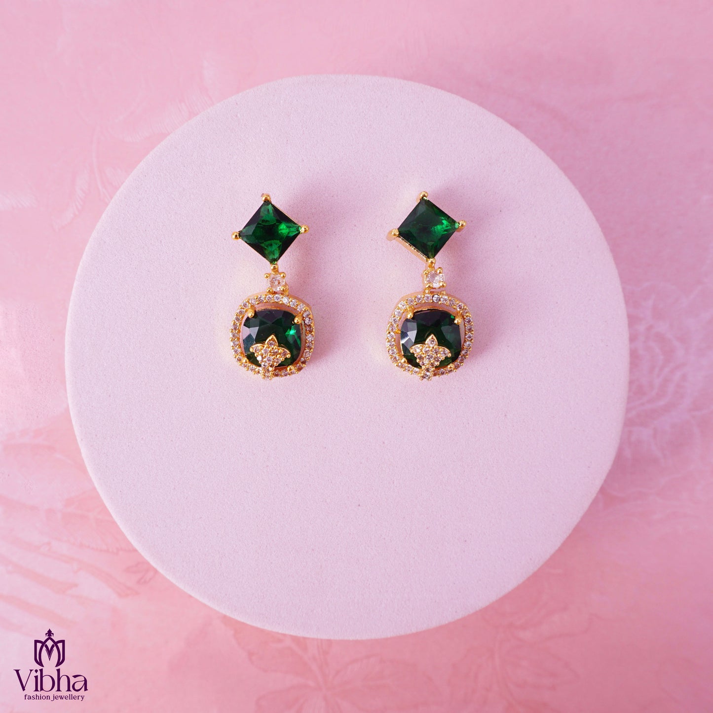 Elegant Rectangular CZ Earrings