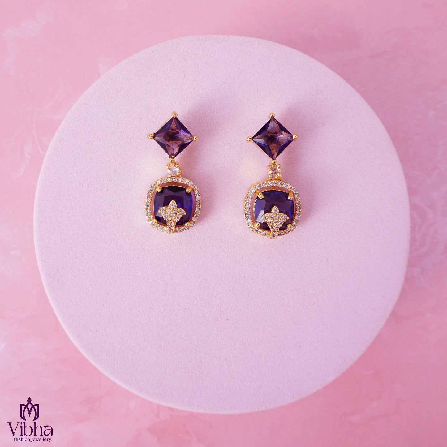 Elegant Rectangular CZ Earrings